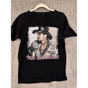 Tim McGraw Sundown‎ Heaven Town 2014 Tour T-Shirt Black Mens Small Graphic Tee